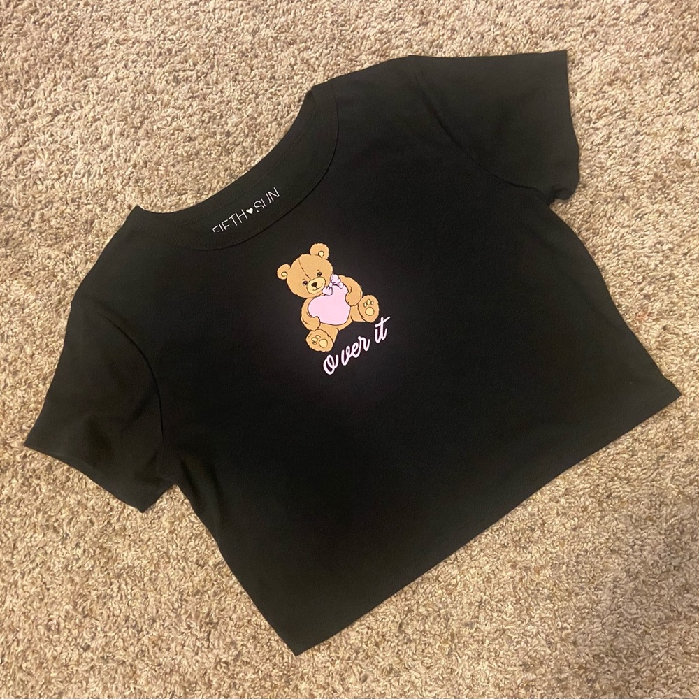 Fifth Sun “Over It” Bear Cropped Tee
